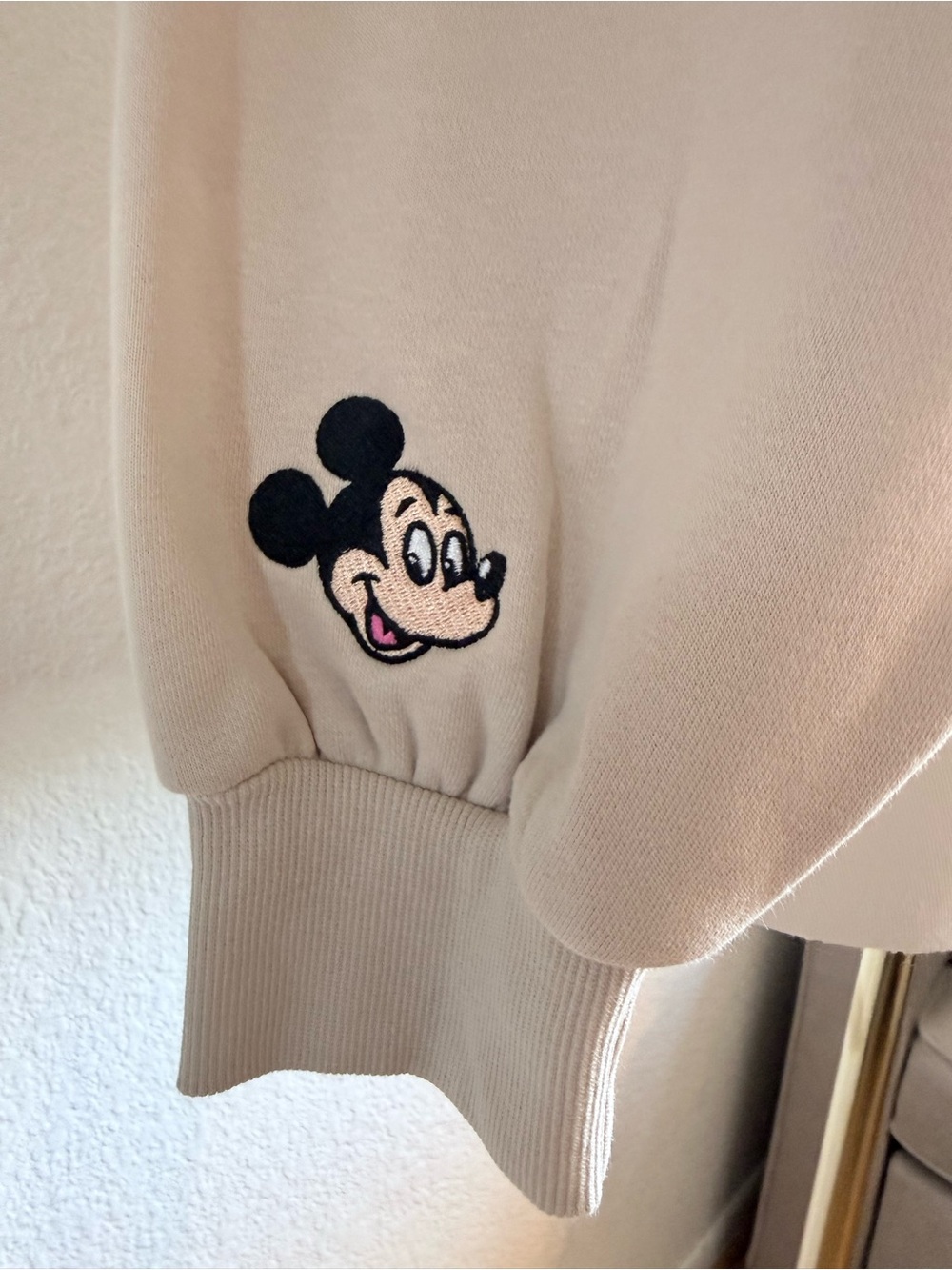 Disney Mickey Mouse Half Button Up Sweater Size Medium Women’s - Picture 2 of 10
